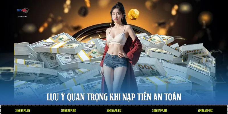 Lưu ý quan trọng khi nạp tiền an toàn