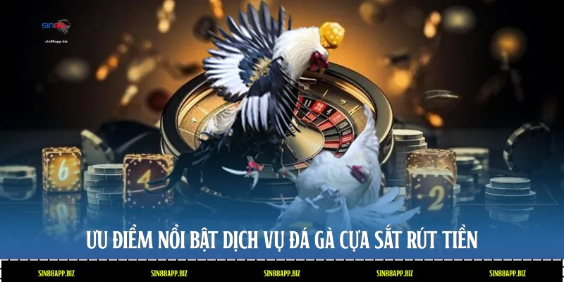 Ưu điểm nổi bật dịch vụ đá gà Cựa Sắt rút tiền